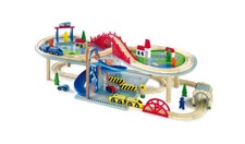 Trenino in legno su due