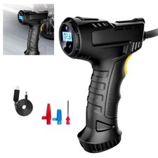 Compressore aria portatile ricaricabile batteria Litio 120W gonfia ruote auto