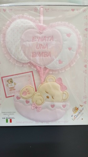 Fiocco nascita coccarda orso - fiocco,