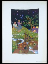 ARAZZO RICAMATO, PAESAGGIO -