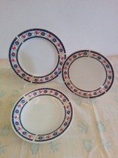 Servizio piatti porcellana decoro BLU 18 pezzi tavola 6 piani 6 fondi 6 frutta