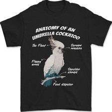 T-Shirt Uomo Anatomia Di Cacatua 100% Cotone