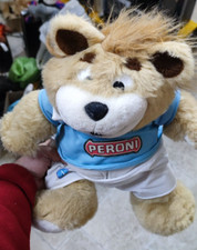 Peluche Orso Ciro Mascotte Napoli Calcio Sponsor Peroni SerieA 2000 Parlante-XXX