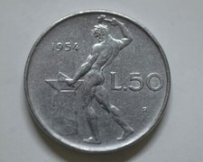 50 LIRE 1954 VULCANO 1°TIPO