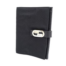 Copertina per notebook GUCCI / Gucci usata taglia B6 Bibbia 6 fori nera con p...