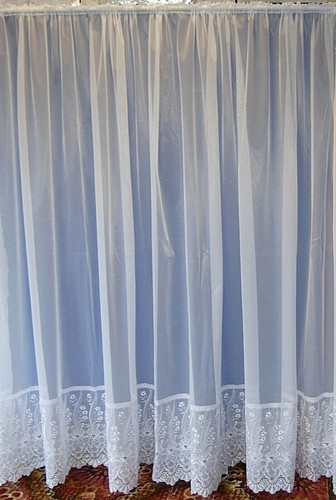Tenda rete bianca semplice - tenda,