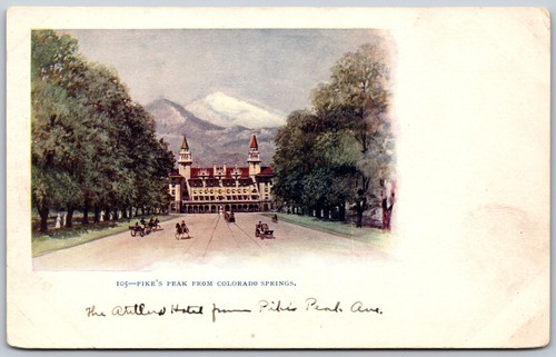 Cartolina antica pikes peak - antica,