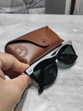 Ray-Ban Wayfarer B&L USA 50-22 Nero Madreperla Vintage Originale Lenti BL