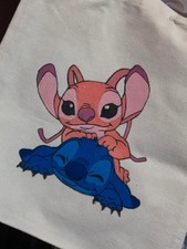 Totebag (borsa in tela) con personaggi di Stitch - Personaggi Stitch e Angel 