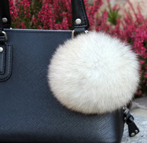 Ponpon pelliccia volpe blu - ponpon,
