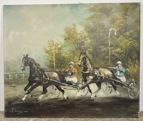 Peinture signée berger - peinture,