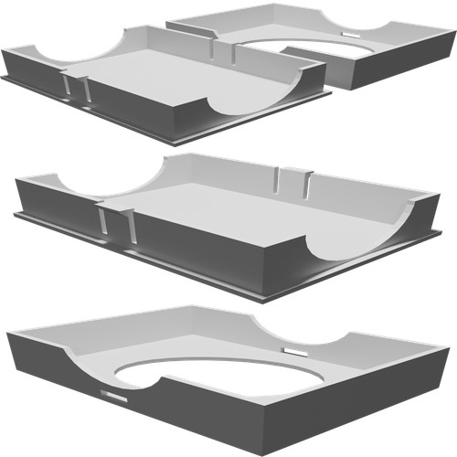 Scatola porta carte con testo - scatola,