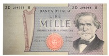 1.000 LIRE - ITALIA - GIUSEPPE VERDI - 2° TIPO - DM 20-02-1980 - BI 56G - FDS UN
