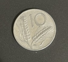 Moneta 10 lire Repubblica Italiana del 1955 in buone condizioni Come In Foto