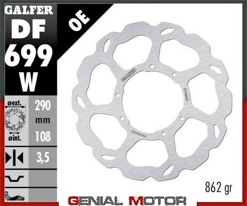 Galfer front brake disc wave - galfer,