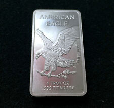 Lingotto di titanio 1 oz "American Eagle - Walking Liberty" aquila oncia 999 lingotto di titanio
