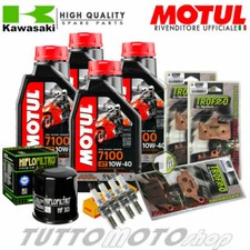 TAGLIANDO OLIO MOTUL 7100 FILTRO CANDELE PASTIGLIE KAWASAKI Z800 Z 800 2013 2014