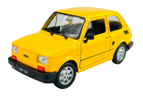 Welly fiat 126p giallo - fiat, 1:21