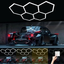 5-14 x lampada LED esagonale officina garage parete soffitto luce illuminazione