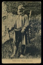 cartolina -post card GREECE costume greco Chasseur cacciatore