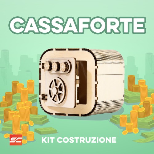 Cassaforte salvadanaio kit - salvadanaio,