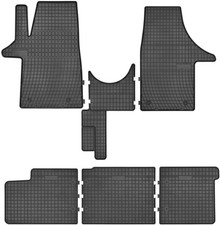 Tappetini in gomma Neri per Volkswagen Transporter T5 2003-2015 Set da 6 pezzi