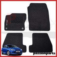 TAPPETI FORD FOCUS DAL 2011 AL 2018 IN MOQUETTE CON RICAMO E 2 FISSAGGI 4 PZ