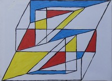 "Triangolo 6" - 40 x 30 cm -