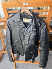 Giacca biker pelle nera Schott
