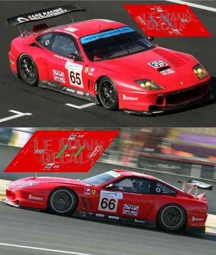Decals ferrari 550 gts - ferrari, mans