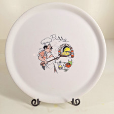 Piatto pizza porcellana Pizzaiolo Saturnia Made in Italy LEGGI