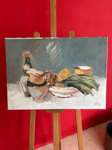 Quadro olio tela enzo - su,
