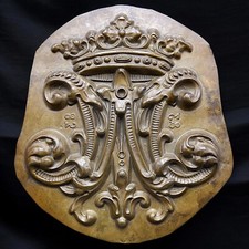 BASSORILIEVO FREGIO STEMMA MARIANO MARIA LIBERTY ART NOUVEAU OTTONE PRIMI 1900