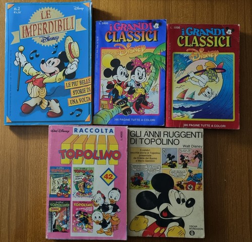 Lotto fumetti di topolino - lotto, 5