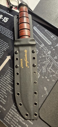 Fodero kydex nero - kydex, coltello