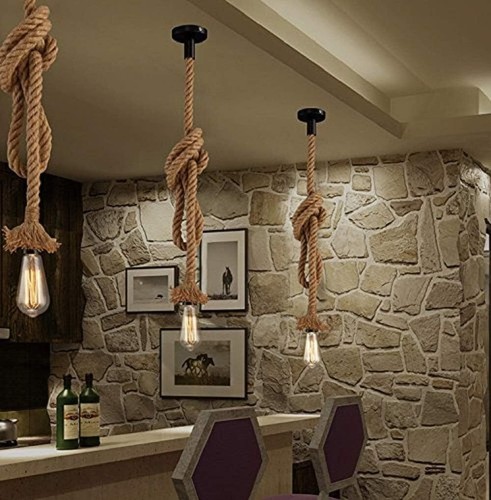 Lampada sospensione corda - in,