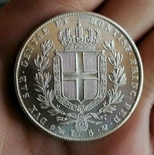 5 LIRE 1835 CARLO ALBERTO