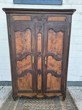 ARMADIO LUIGI XV, PRIMI DELL' '800, NOCE, DIM 128 X 40 H 204 CM