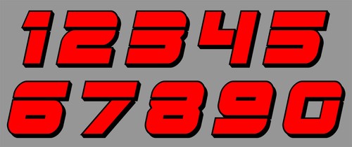 Sticker number race racing - sticker,