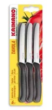 KAIMANO 6 COLTELLI PROF TAVOLA CARNE PUNTA TONDA CM.11 ITALICUS NERO 06 2025