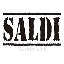 Adesivo SALDI vetrina negozio