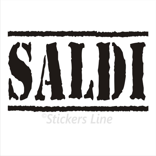 Adesivo saldi vetrina negozio - adesivo,