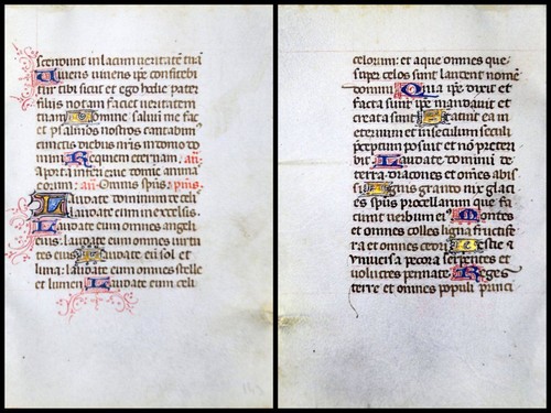Foglio pergamena con - di,