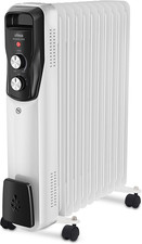 Antares 2500 Radiatore Ad Olio, 11 Elementi, 2500 W, Termostato Regolabile, Mani