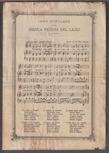 Spartito bianca regina - 64/5,