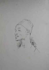 ARTE NAPOLETANA DELL'800-DOMENICO MORELLI-SCHIZZO DECORATIVO-ANTICA STAMPA-'800