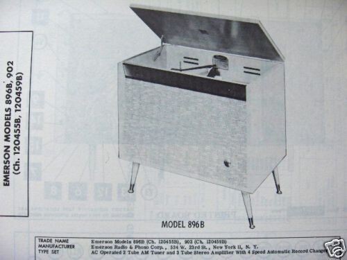 Fonografo emerson 896b 902 - 896b,