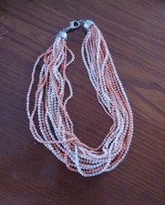 Collana torchon corallo rosa