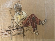 Disegno 1950 Ritratto Uomo