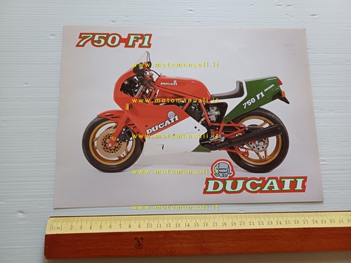 Ducati 750 1985 depliant - ducati, f1